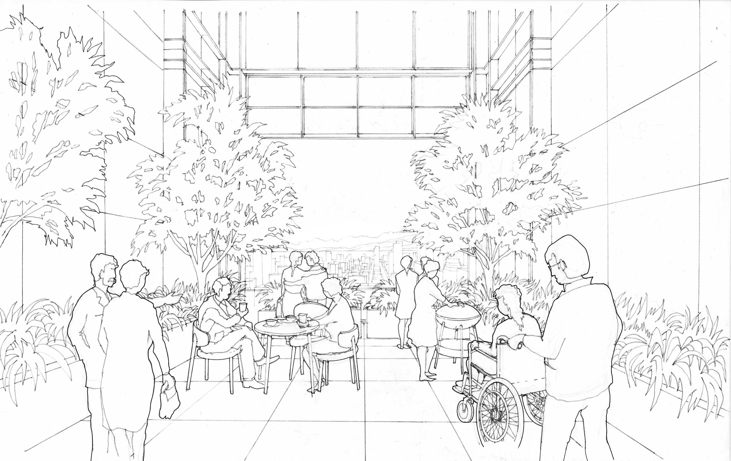 Sketch 4 Balcony Upper